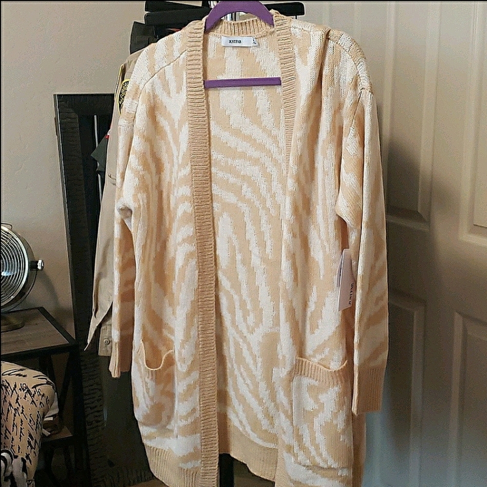 Zebra print cardigan